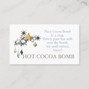 Carte De Visite Balises Nordic Christmas Hot coa bombes, A/A