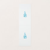 Carte De Visite Ball Blue, Medium Turquoise design décoratif (Intérieur déplié)