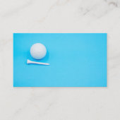 Carte De Visite Ball de golf et tee on blue arrière - plan (Devant)