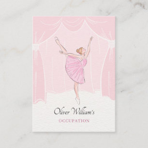 Carte De Visite Balle de ballerine rose