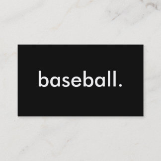 Carte De Visite balle de baseball.