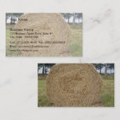 Carte De Visite Balle de foin dans un champ (Devant / Derrière)