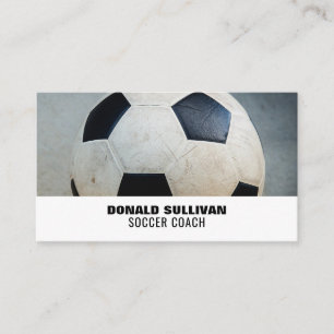 Carte De Visite Balle De Football, Joueur De Football/Entraîneur/R