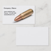 Carte De Visite Balle de fusil (Devant / Derrière)