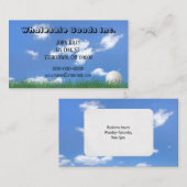 Carte De Visite balle de golf dans l'herbe (Devant / Derrière)