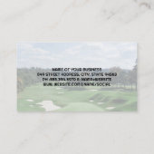 Carte De Visite Balle de golf sur Tee | Verts de golf (Dos)