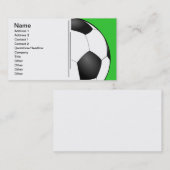 Carte De Visite Balle de soccer personnalisée (Devant / Derrière)