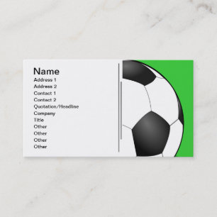 Carte De Visite Balle de soccer personnalisée