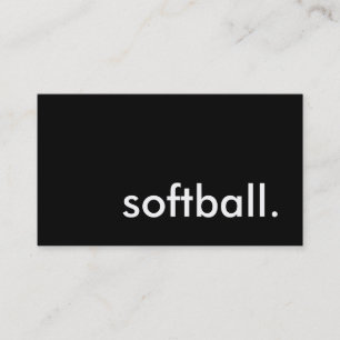 Carte De Visite balle de softball.