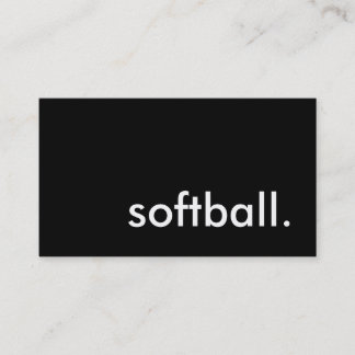 Carte De Visite balle de softball.