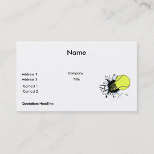Carte De Visite balle de tennis