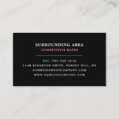 Carte De Visite Balle Plasma, Electricien (Dos)