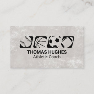 Carte De Visite Balle sportive   Athlétisme