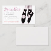 Carte de visite Ballerina (Devant / Derrière)