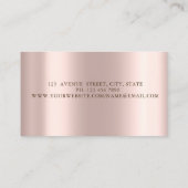 Carte De Visite Ballerina Butterflies Rose Gold (Dos)