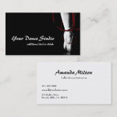 Carte De Visite Ballerina Danseuse du Studio de Ballet Artistique (Devant / Derrière)