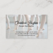 Carte De Visite Ballerinas dans Ballet Studio (Dos)