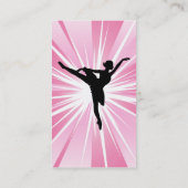 Carte De Visite Ballerine rose d'étoile (Dos)