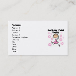 Carte De Visite Ballerine Suivez Vos Orteils T-shirts et Cadeaux