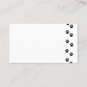 Carte De Visite Balles noires, Groomer de chien, Marcheur de chien (Dos)