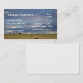 Carte De Visite Balles rondes dans un domaine par le silo (Devant / Derrière)