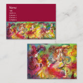 Carte De Visite BALLET CARNAVAL / Mascarade vénitienne, Danse, Mus (Devant / Derrière)