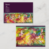 Carte De Visite BALLET CARNAVAL / Mascarade vénitienne, Danse, Mus (Devant / Derrière)