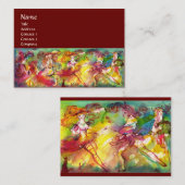 Carte De Visite BALLET CARNAVAL / Mascarade vénitienne, Danse, Mus (Devant / Derrière)