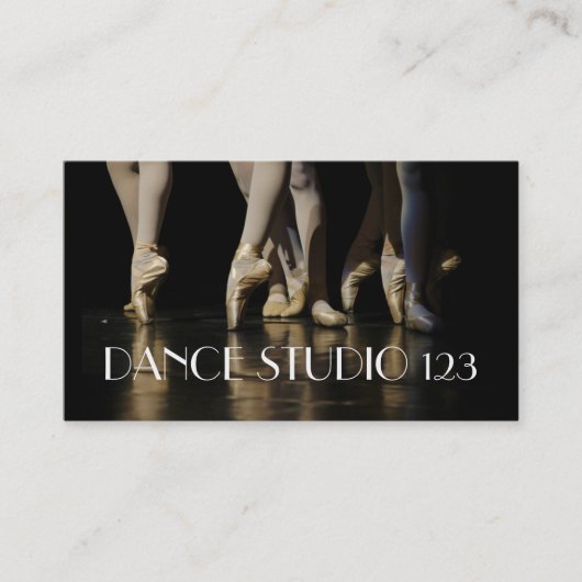 Carte De Visite Ballet des leçons de l'instructeur de danse (Devant)