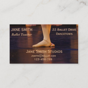 Carte De Visite Ballet professeur ballet studio de danse