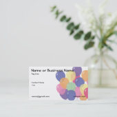Carte de visite ballon 2 faces (Debout devant)
