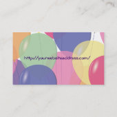 Carte de visite ballon 2 faces (Dos)
