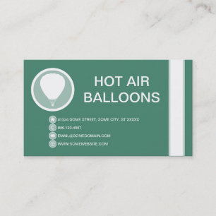 CARTE DE VISITE BALLON D'AIR CHAUD