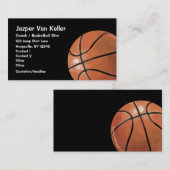 Carte De Visite Ballon de basket (Devant / Derrière)