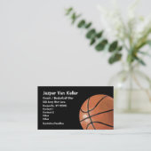 Carte De Visite Ballon de basket (Debout devant)
