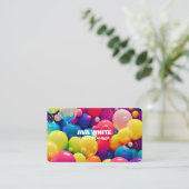 Carte De Visite Ballon de décoration d'événements (Debout devant)