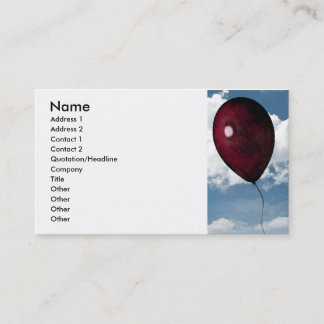 Carte De Visite Ballon rouge