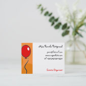 Carte De Visite Ballons, (Debout devant)