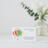 Carte De Visite Ballons à air chaud (Debout devant)