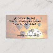 Carte De Visite Ballons à air chaud en vol (Dos)