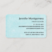 Carte De Visite Ballons à air chaud mignon avec aquarelle à ours (Dos)