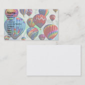 Carte De Visite Ballons à air chauds (Devant / Derrière)