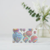 Carte De Visite Ballons à air chauds (Debout devant)