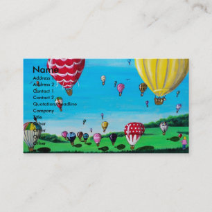 Carte De Visite Ballons à air chauds