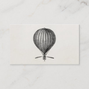 Carte De Visite Ballons chauds vintages de dirigeable de ballon à
