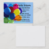Carte De Visite Ballons colorés (Devant / Derrière)