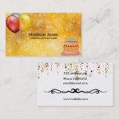 Carte De Visite Ballons colorés (Devant / Derrière)