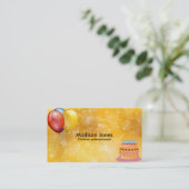 Carte De Visite Ballons colorés (Debout devant)