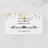 Carte De Visite Ballons colorés (Dos)