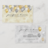 Carte De Visite Ballons de fête (Devant / Derrière)